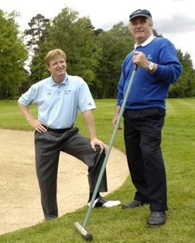 Chris Kennedy with Ernie Els