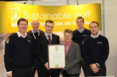 (L to R) Jonathan Smith (GEO), Mike Wood (GEO Verifier), Greg Kilgour (SRUC Elmwood), Carol Borthwick (SRUC Elmwood), Richard Allison (GEO), Duncan Searle (GEO)
