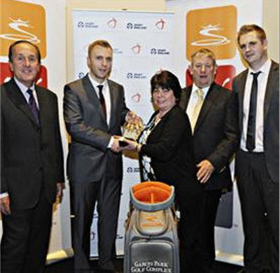 (from left) Alan Walker, Craig Verrinder, Carol and Micky Pearson, and Ben Jones