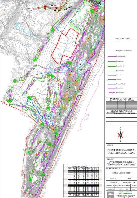 Trump Second Golf Course, Indicative Layout,