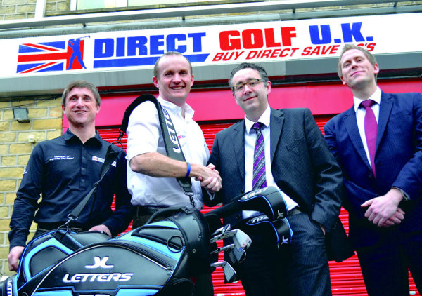 Neil Bell and John Andrew (DGUK) with Craig Bebbington and Andrew Croasdell (RBS)