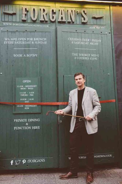 Andrew Campbell, great-great grandson of Robert Forgan