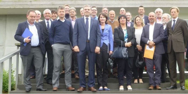 Belgian Golf Course Operators Association founding members at the inaugural meeting at Golf Club de Kluizen on 30th May