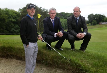 Michael Hoey, Terry Robb, Head of Business Centre, Ballymena Ulster Bank and Neil Cooke Regional Manager Private Banking NI , Ulster Bank