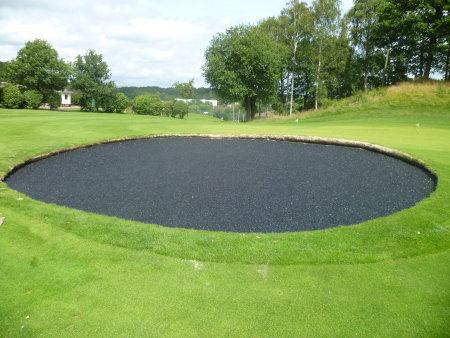 Blinder Bunker installation at Sankt Jorgen Golf Resort, Sweden