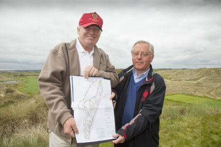 Donald Trump with Golf Course Architect Martin Hawtree
