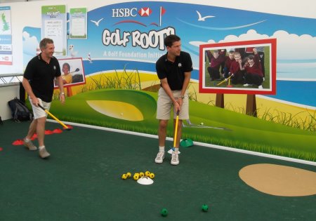 HSBC Ambassadors Jonathan Davies and Tim Henman