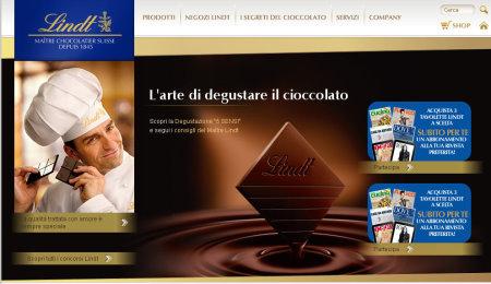 Lindt Italia website