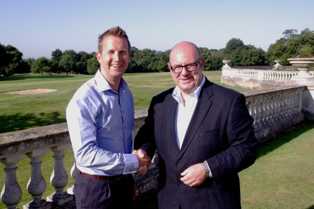 Foremost Company Director, Andy Martin(left) with Golf Monthly Editor Michael Harris
