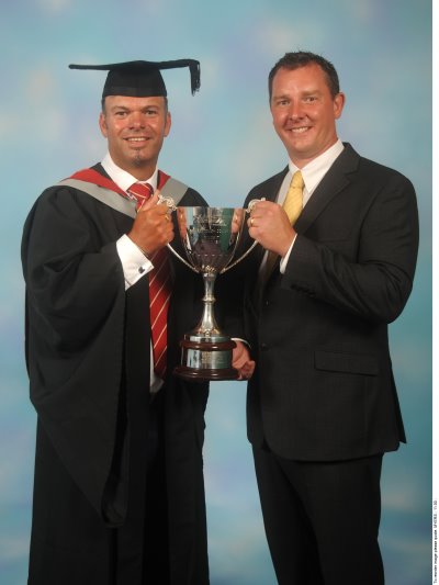 Ian Nichols BSc (Hons) Sportsturf with David Timms from Ransomes Jacobsen