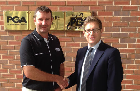 Gary Silcock (left) with Ian Randell