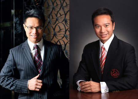 Ken Chu (left) with Tenniel Chu