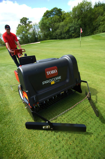 The popular Toro ProCore 648 in action