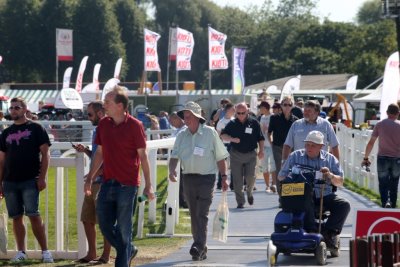 SALTEX 2013 - one of the walkways over the Royal Windsor Racecourse