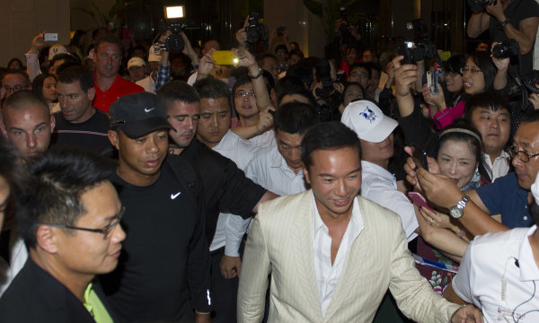 Tiger Woods arrives for 'The Match'