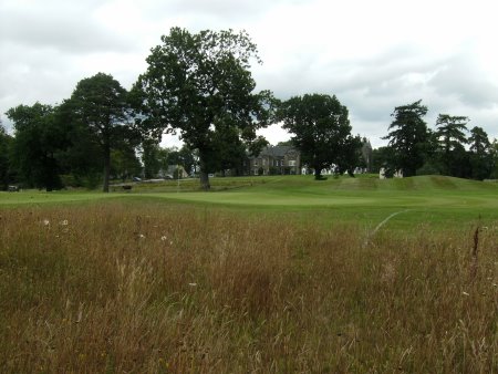 The wildflower area at Meldrum House Golf Course post display and ready for autumn maintenance