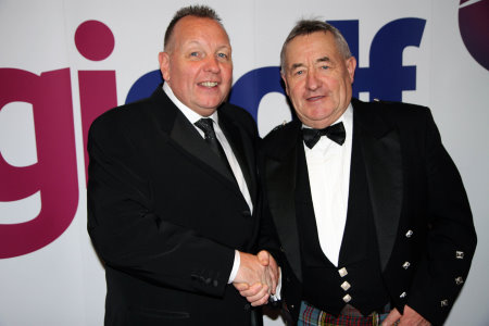 Eddie Reid, TGI Golf Partnership’s managing director,(left) and Brian Anderson, head PGA Professional at Brora Golf Club (courtesy of Adrian Milledge)