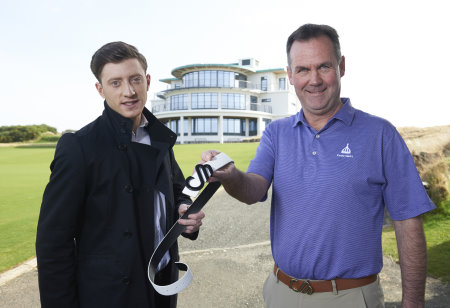 Christian MacLeod (left) with Stuart McColm at Castle Stuart Golf Links