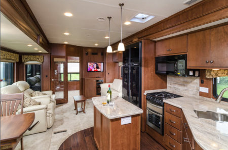 Event Village trailer interior