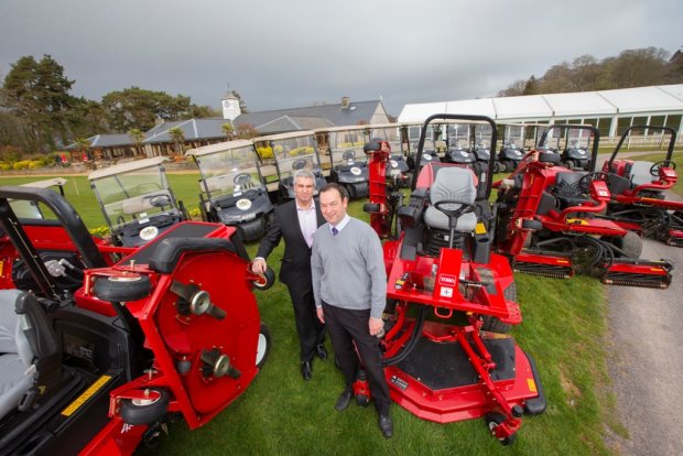 (left to right) Spiro Borg and Derek Smith show off the new equipment purchased through the investment