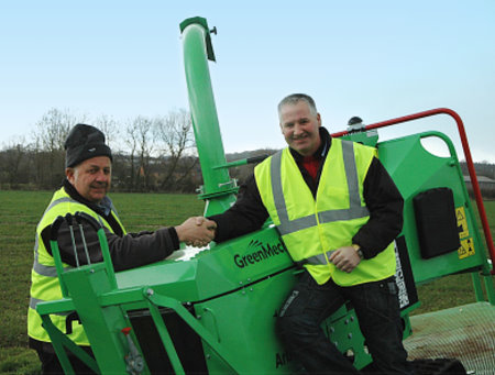 Brian Beddoes (left) with Andrew Mills