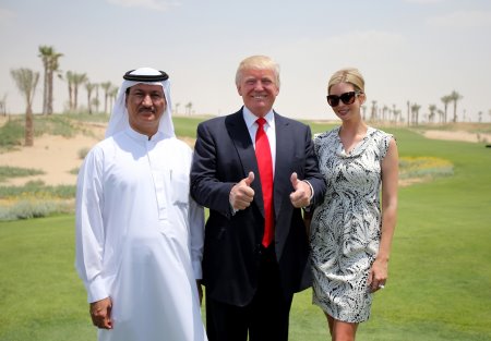 Hussain Sajwani, Donald Trump and Ivanka Trump at Akoya by DAMAC