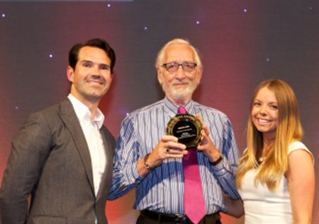 Derek Walder with award