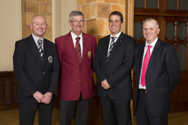(from left) David Lilley; Neil Selwyn Smith PGA Captain; Robert Simpson; and Danny Spillane