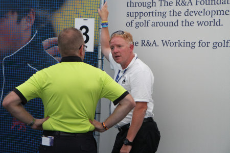 Jamie Cundy at the R&A Swing Zone (courtesy of Adrian Milledge)