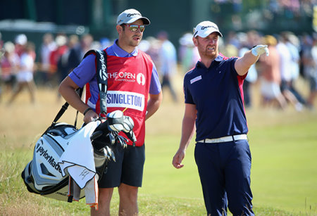 John Singleton at The  Open Championship at Royal Liverpool Golf Club
