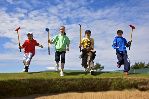 Southside Juniors having fun with Tri-Golf 