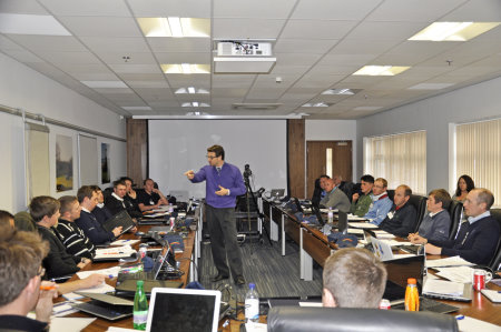 Dr Frank Rossi from Director of Turfgrass Agronomy at Cornell University, New York addresses the delegates