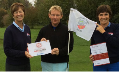 Mike Dodd with Dee Wood (left), who has just retired as Dorset County Development Officer, and Elaine Barrow, who has taken on the role.