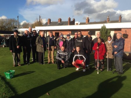 Blind Golfers taught by Anders and James