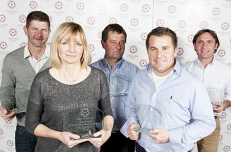 from left, Mark Day, Lysa Jones, Graham Walker, Ryan Fenwick and Andrew Nicholson (© Leaderboard Photography)