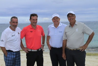 Sam Torrance, Paul Wesselingh, Colin Montgomerie and Marc Farry launch the MBC Tour Championship