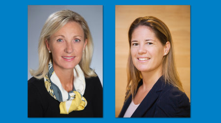 Jutta af Rosenborg (left) and Sophie Goldschmidt