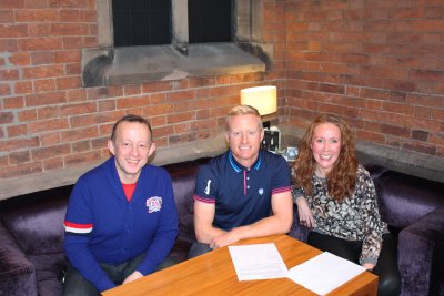 (from left) Bunker Mentality’s Creative Director, Robert Hart, Simon Dyson and Managing Director Tamasine Green