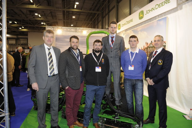 John Deere TPC Sawgrass Delegates with John Deere's Chris Meacock (far left) and BIGGA Chairman Les Howkins MG (far right) 