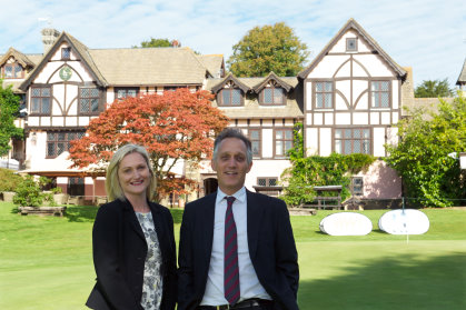 Stephanie Hall and Danny Pecorelli at Mannings Heath