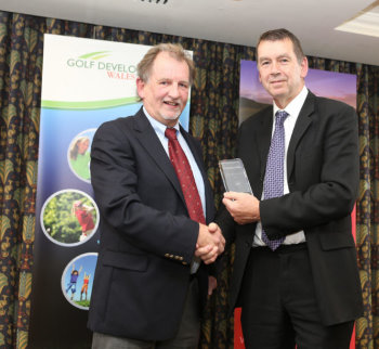 Tenby Captain Richard Ormond (left) with Bob Sutton of Future Financials