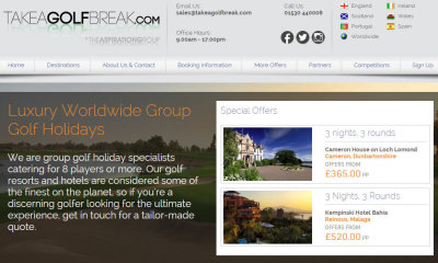 Takeagolfbreak.com website