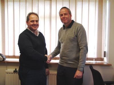 Tony Nelli, EGM Sales Manager, (left) with David Murphy