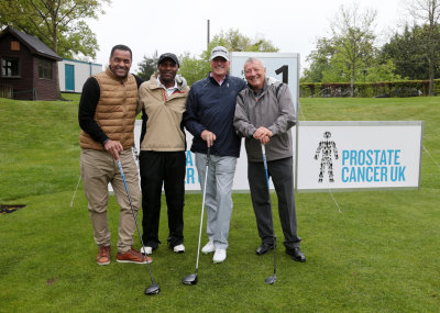 (from left) Mark Bright, Luther Blissett, Ray Clemence and Bill Elliott (courtesy European Tour)