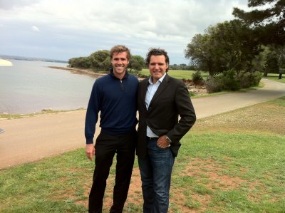 Emilio Dellanzo and Anthony Ritossa on site in Croatia