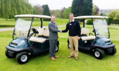 (from left) Stephen Turner, Director of Golf at Bradshaw, Tom Kenny, Group Course Manager for Mytime 