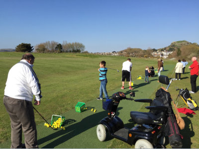 Participants enjoying the Conwy disability taster day