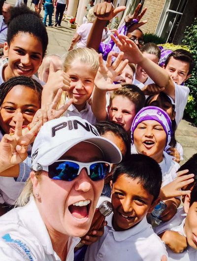 Hannah Burke, Golf Trust Ambassador, and Ladies European Tour golfer