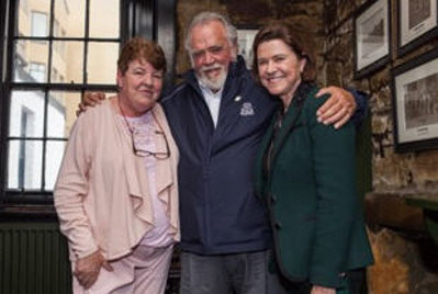 (from left) Antoinette Leask with Herb Kohler and his wife, Natalie Kohler,