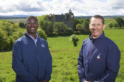Brandon Johnson (left) and Thad Layton at Castle Stuart